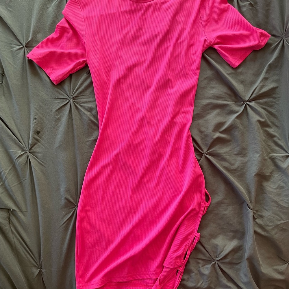 Pink Side Tye dress